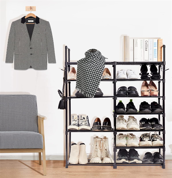 Shoe rack without cover